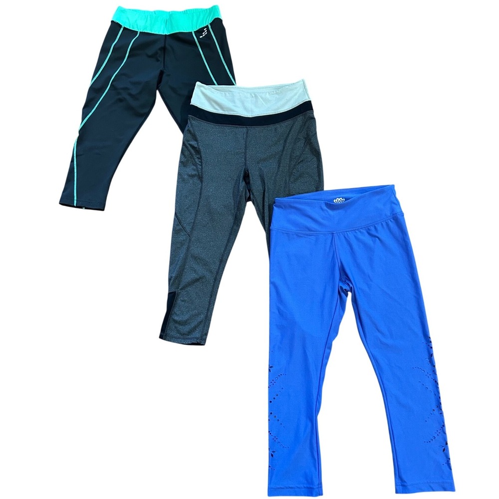 Bundle of 3‎ Athletic Cropped Leggings Womens Small BCG/ Kyodan / Maurices